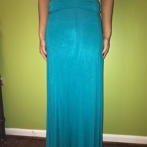 Blue maxi skirt